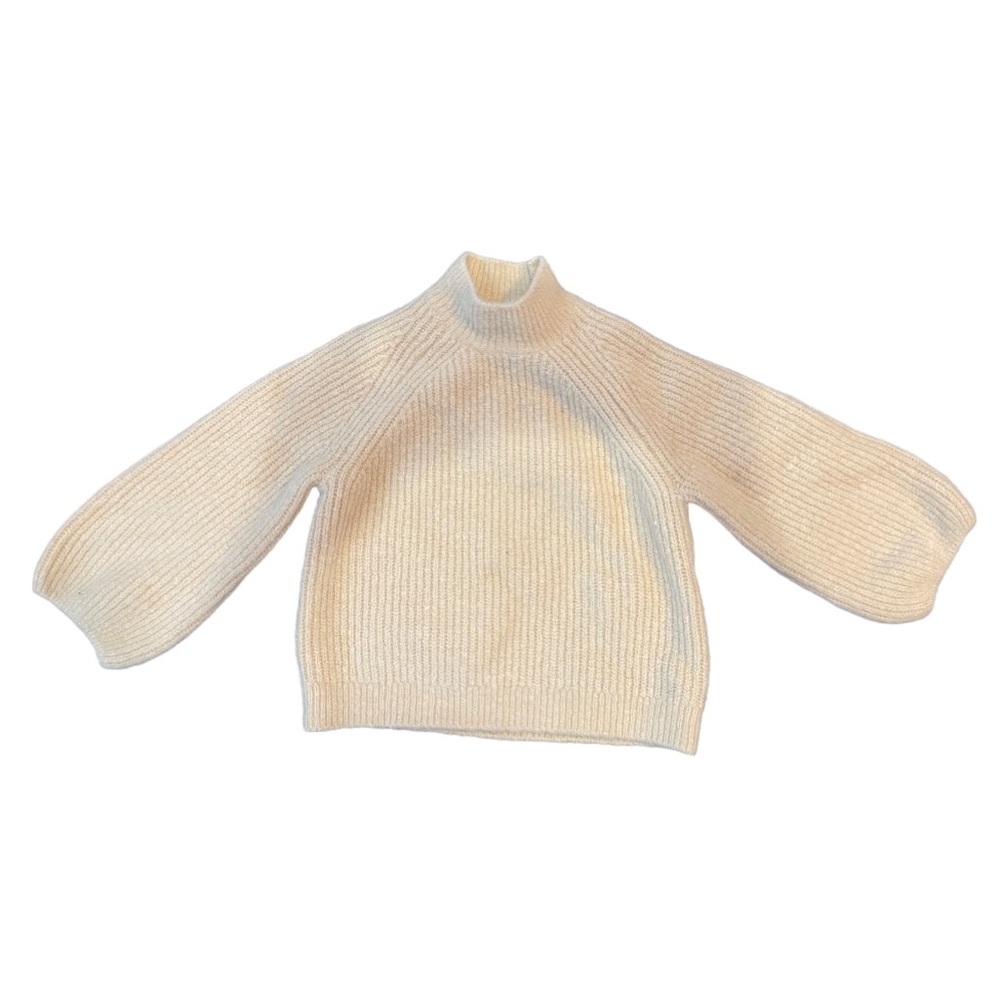 Zara Kids Baby Cream Cow neck Sweater 9-12M